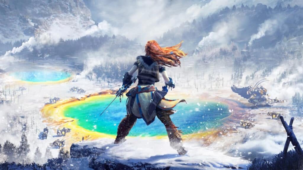 Horizon Zero Dawn: The Frozen Wilds key art