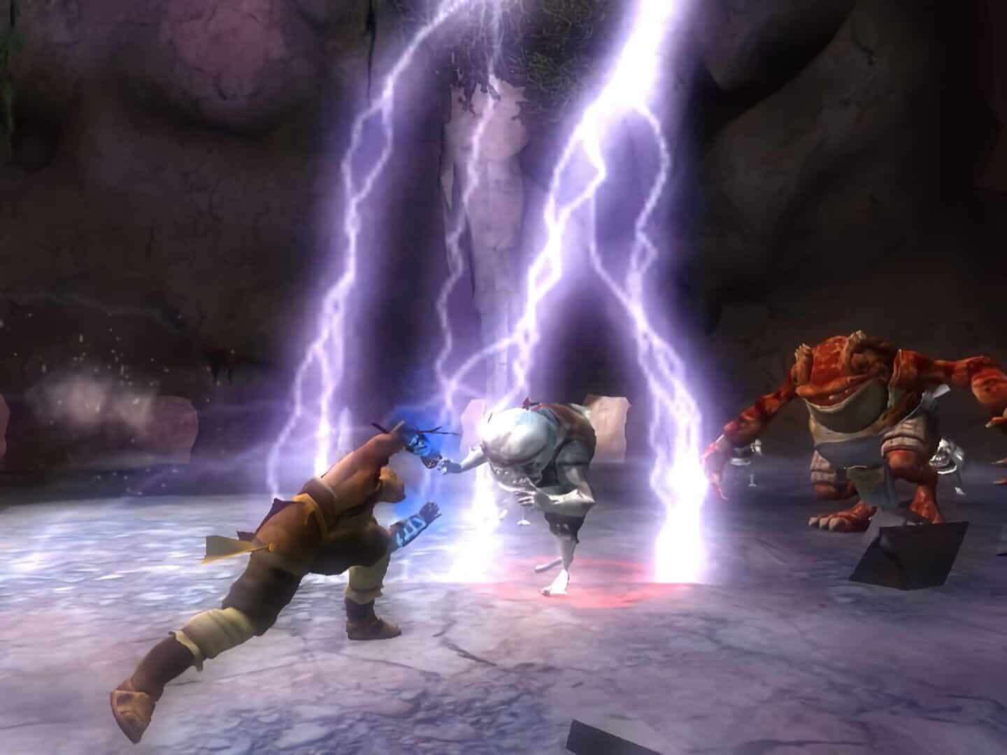 jade empire screenshot of lightning