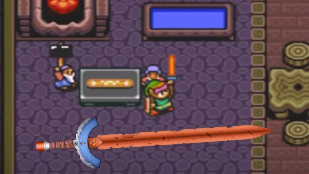 A Link to the Past tempered sword