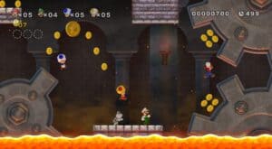 New Super Mario Screenshot of firey location