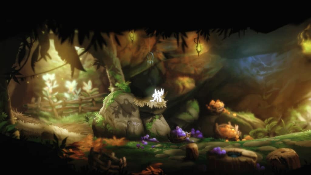 A screenshot from Ori and the Blind Forest