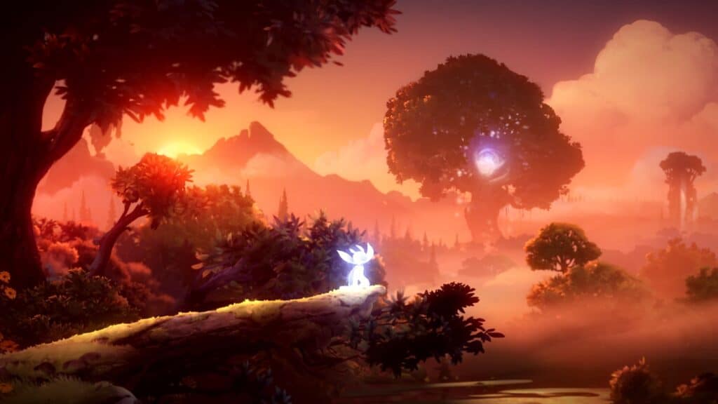 A screenshot from Ori and the Will of the Wisps