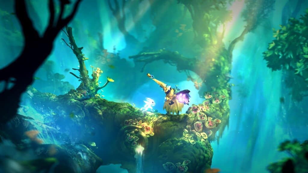 A screenshot from Ori and the Will of the Wisps as seen in Ori: The Collection