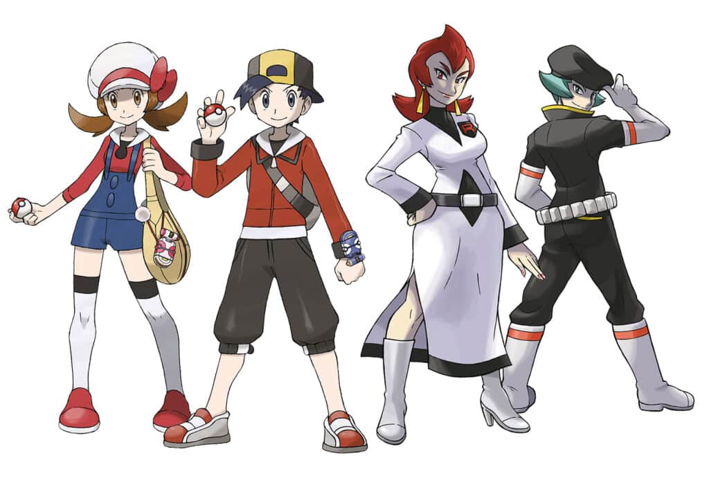 Pokemon SoulSilver character artwork