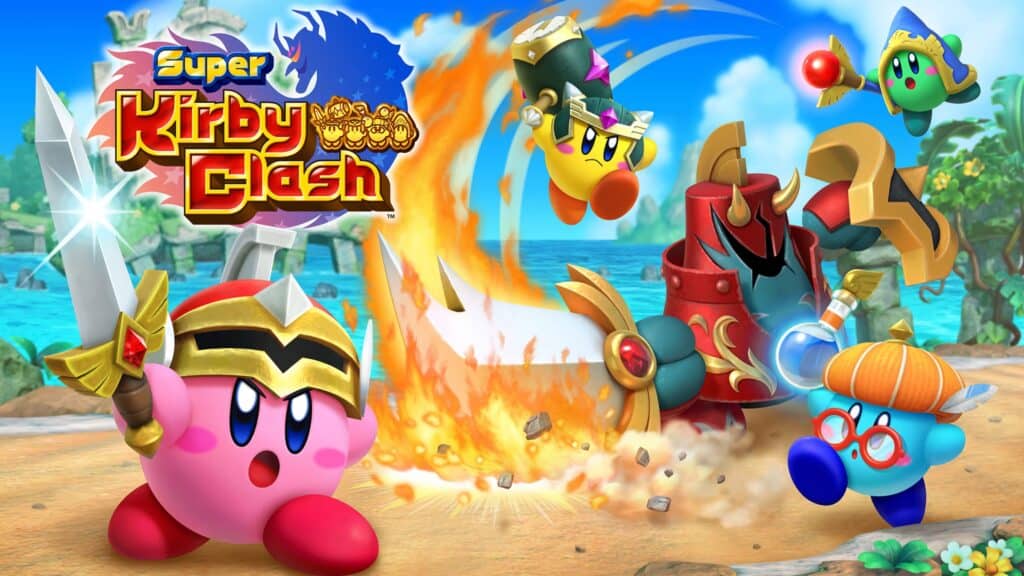 Super Kirby Clash key art