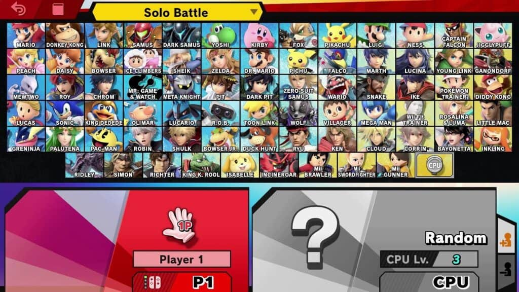 Super Smash character roster
