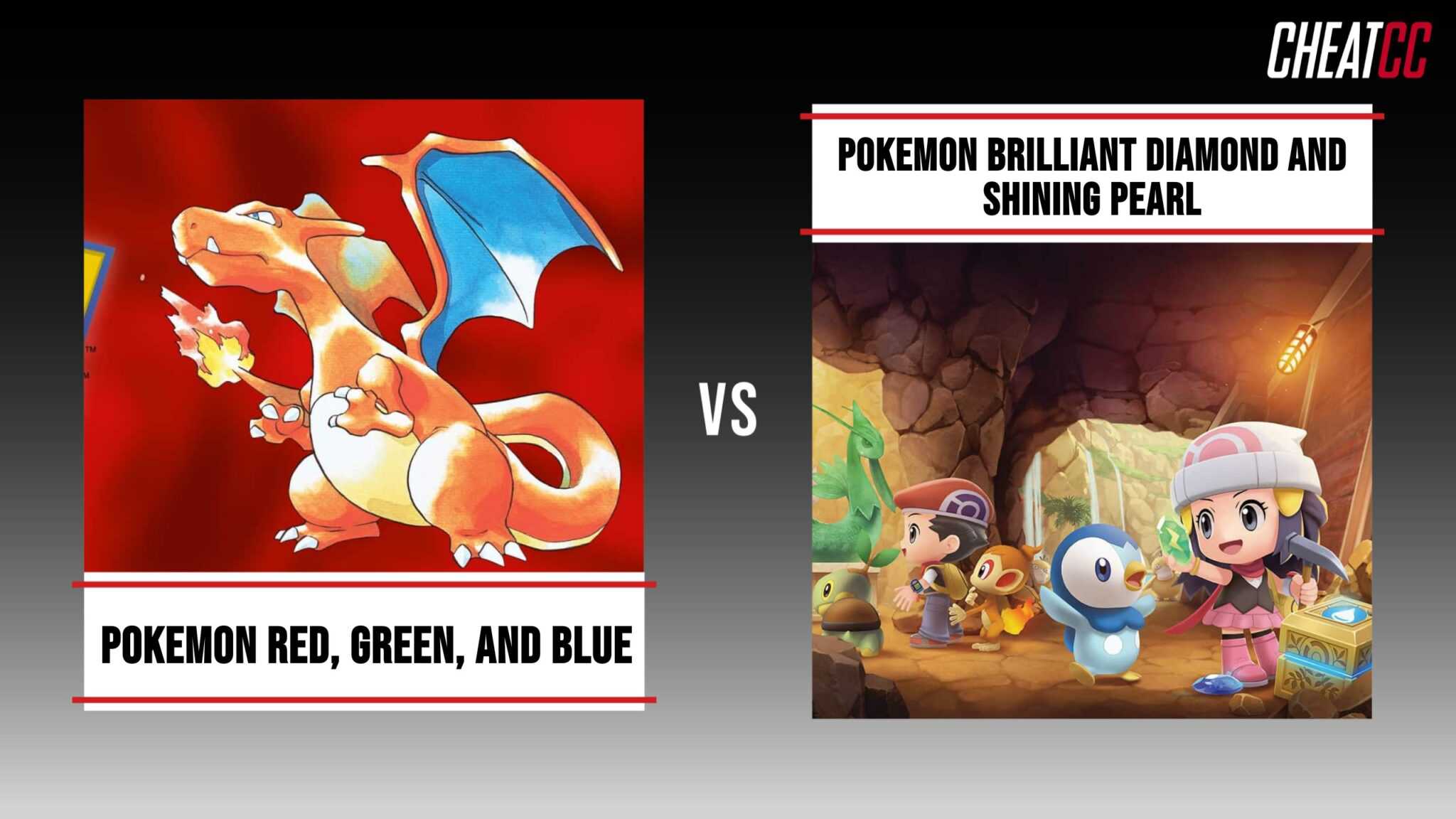Pokémon Red, Green & Blue vs. Pokémon Brilliant Diamond & Shining Pearl