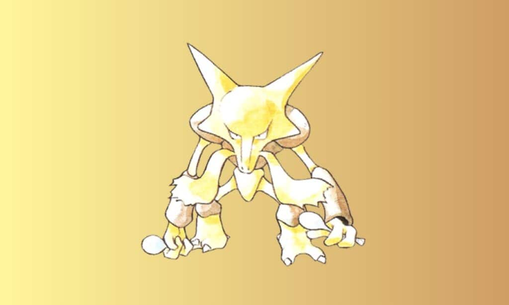An image of Alakazam from Pokemon Red, Green, and Blue