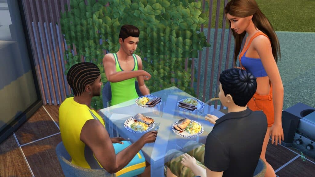 Summer BBQ Sims 4 mod promo