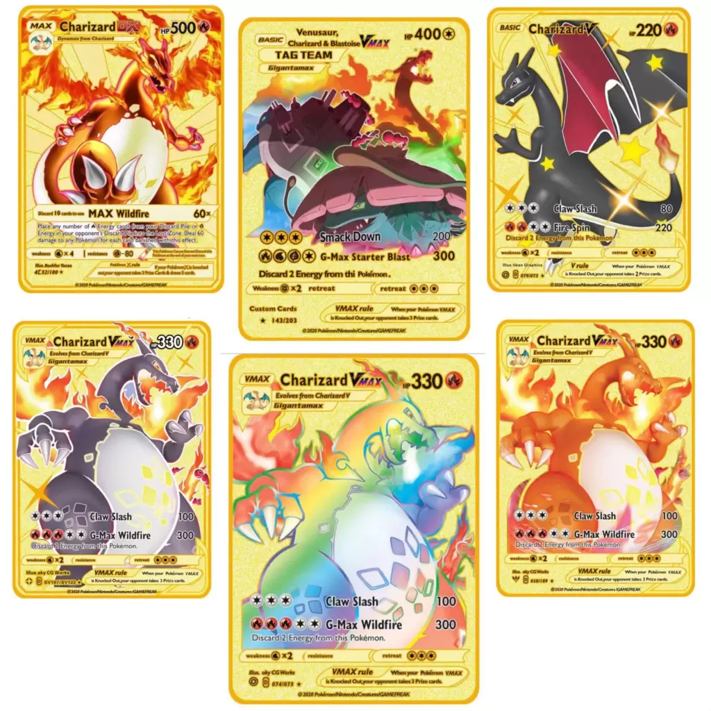 Charizard Pokémon cards