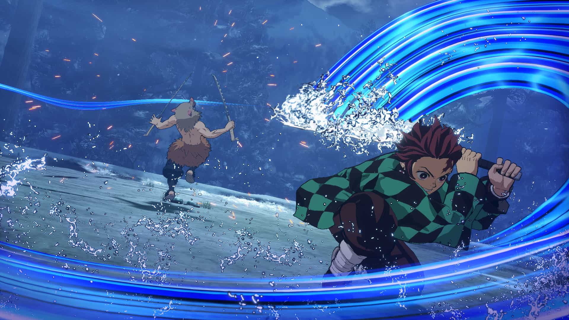 A screenshot of Demon Slayer: Kimetsu no Yaiba – The Hinokami Chronicles