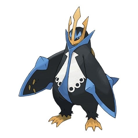 Official artwork of the Pokemon Empoleon