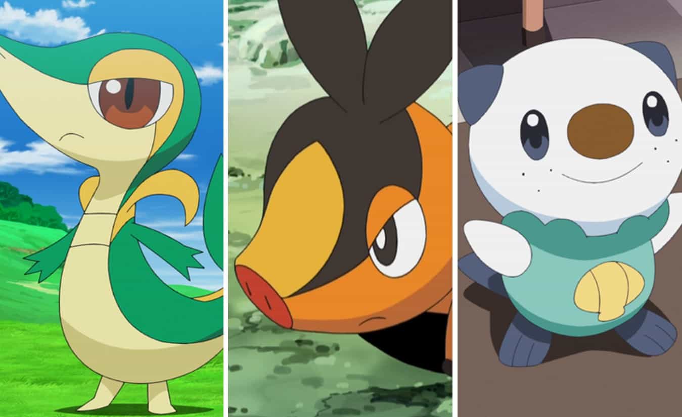 Black White Starters - Tepig, Oshawott, Snivy  Pokémon black and white, Black  pokemon, Pokemon starters