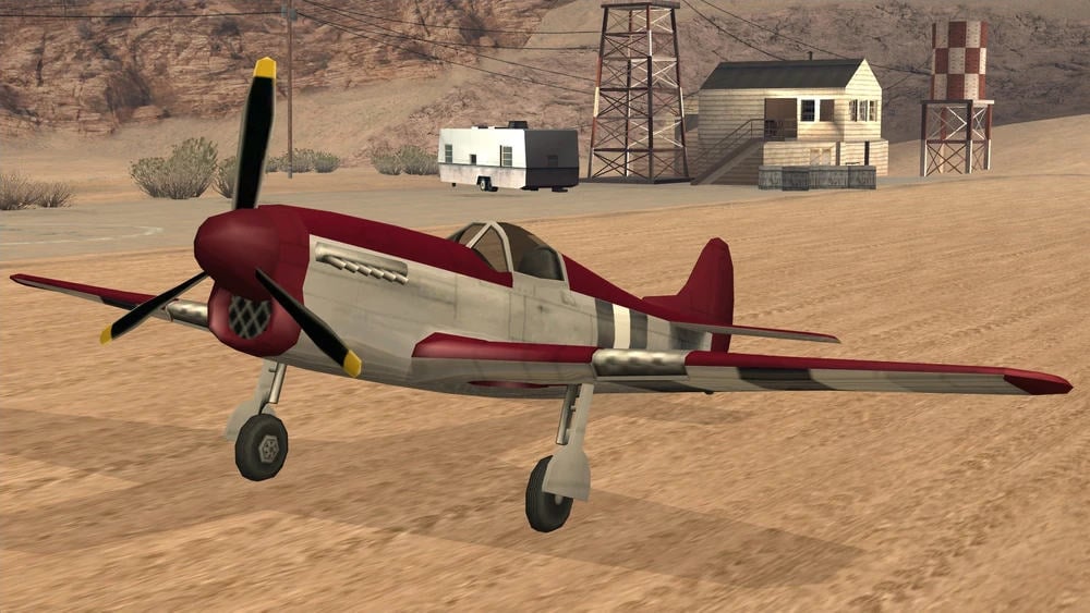 The Rustler prop plane from GTA: San Andreas.