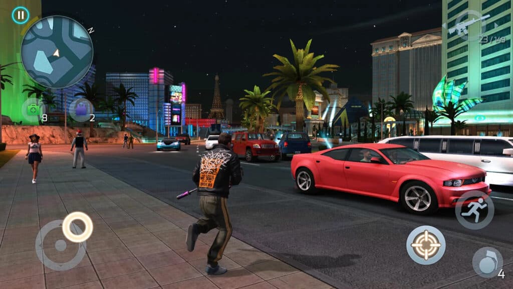 A promotional image for Gangstar Vegas: World of Crime.
