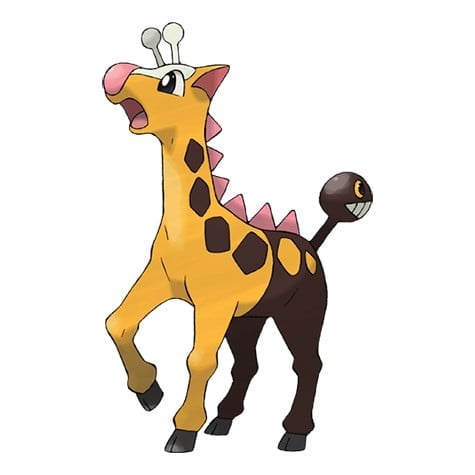 Official artwork for the Pokémon Girafarig.