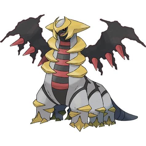 Official artwork of the Pokemon Giratina