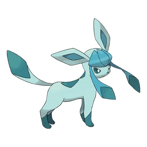 Official artwork of Glaceon.