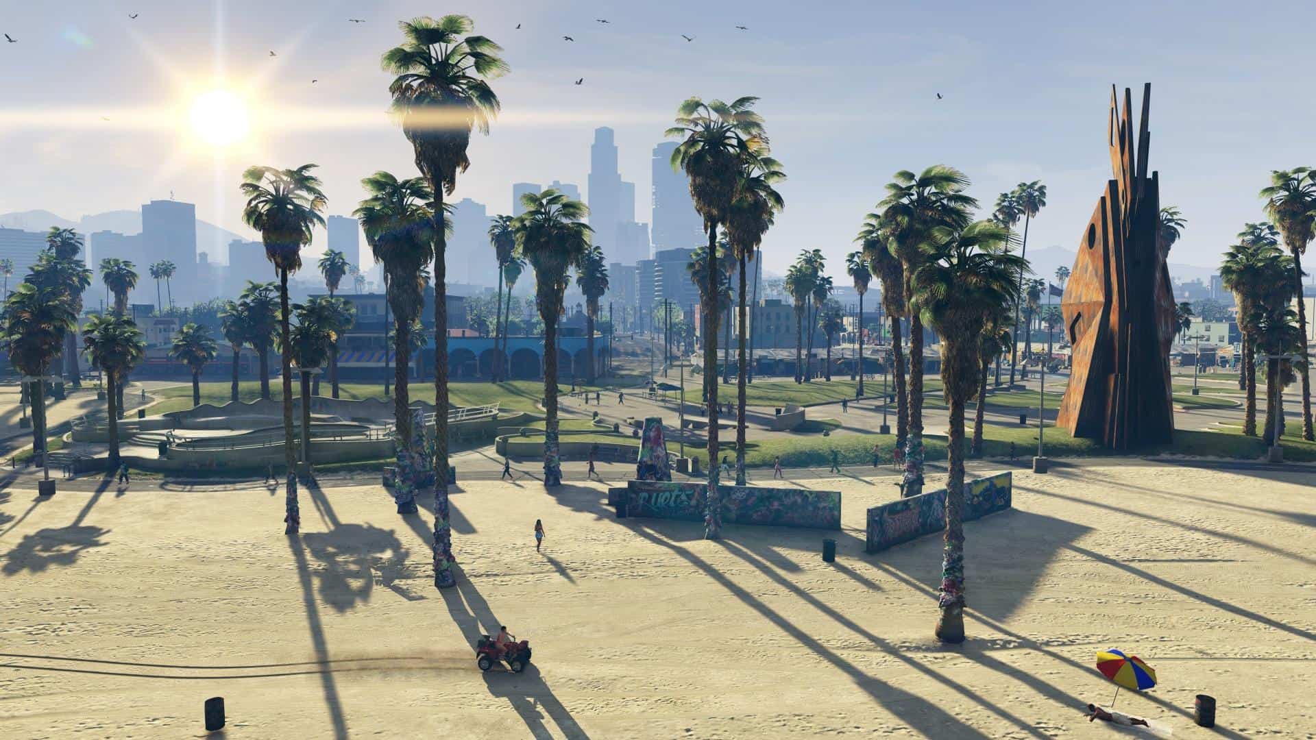 Beach in Grand Theft Auto V.