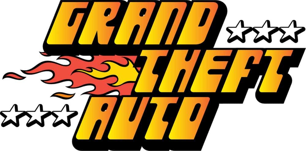 The logo for the original Grand Theft Auto.