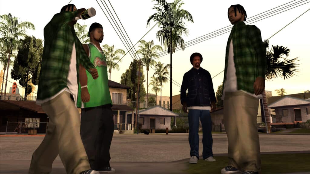 A Steam promotional image for Grand Theft Auto: San Andreas.