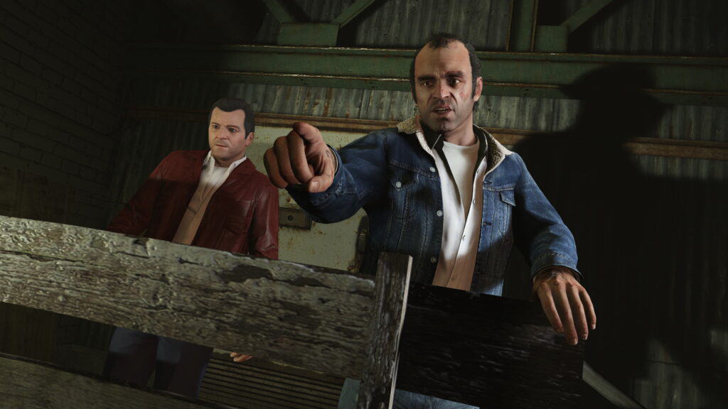 A Steam promotional image for Grand Theft Auto V.