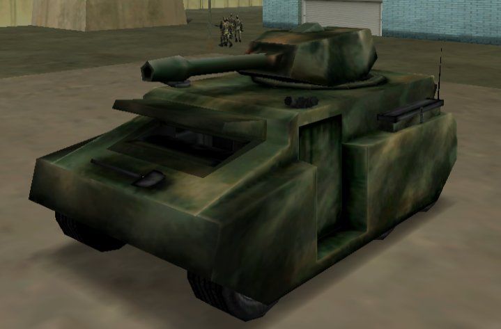Rhino tank in Grand Theft Auto Vice City.