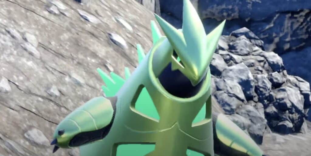 A close-up of Iron Thorns in Pokémon Violet and Scarlet