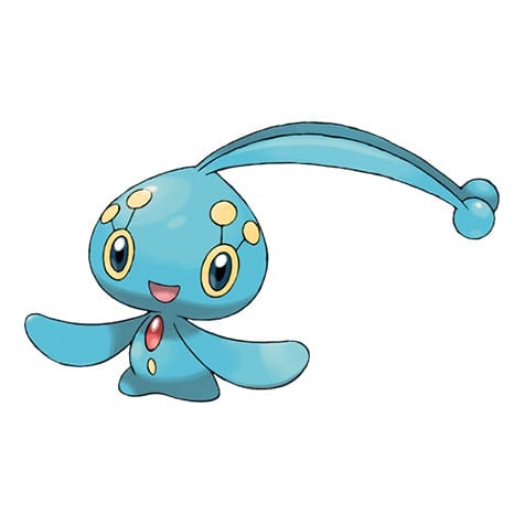 Official artwork of the Pokemon Manaphy