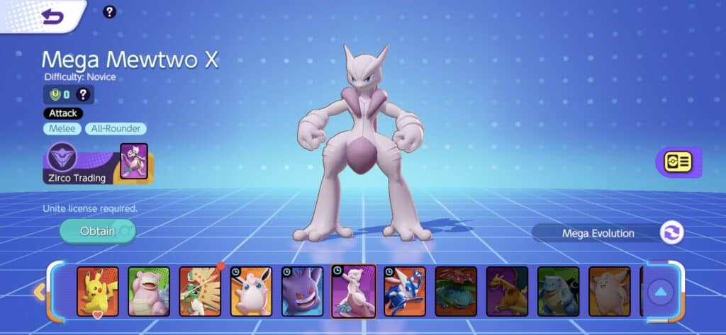 How to get Mega Mewtwo X in Pokemon Unite