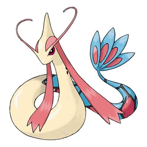 Official artwork of the Pokemon Milotic