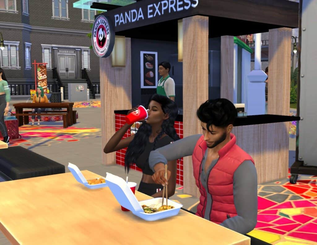 Panda Express Sims 4 mod promo