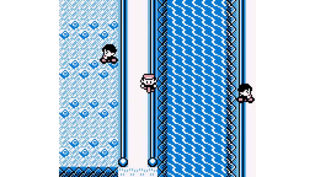 An in-game screenshot from Pokémon Blue.