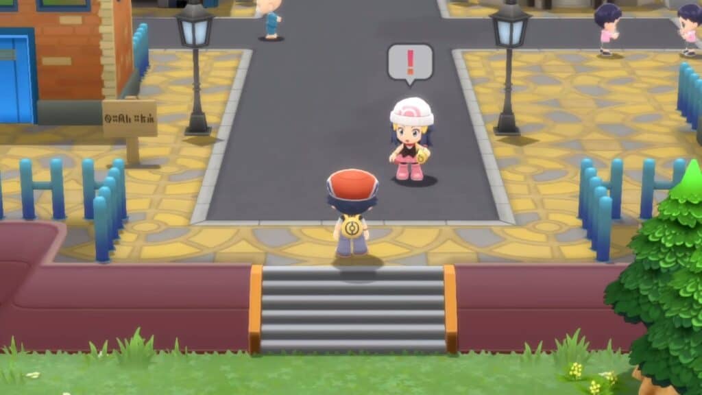 An in-game screenshot from Pokémon Brilliant Diamond.