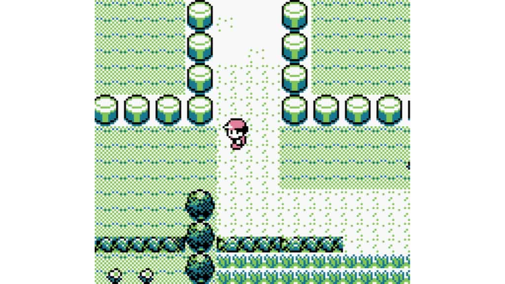 An in-game screenshot from Pokémon Green.