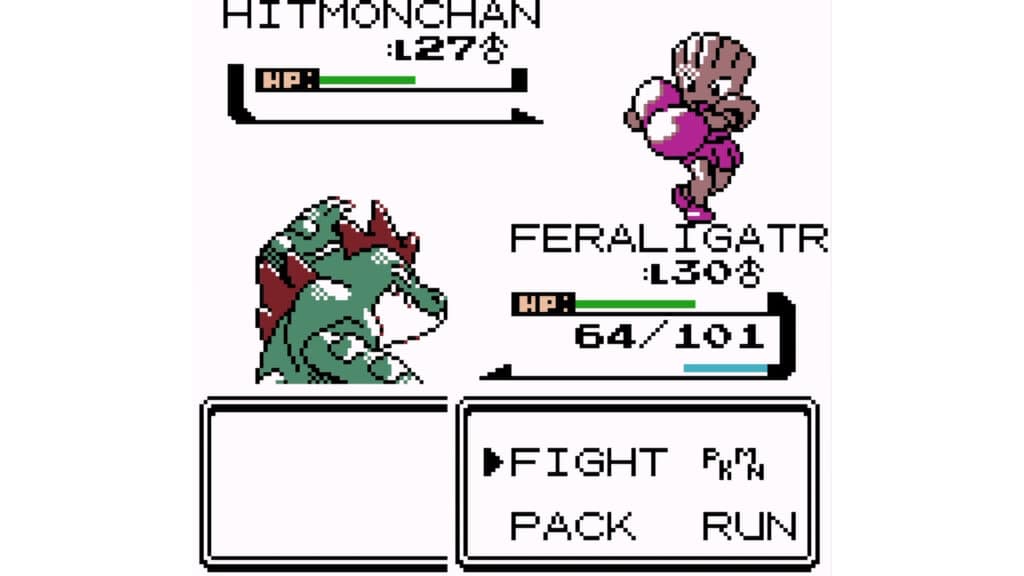 An in-game screenshot from Pokémon Silver.