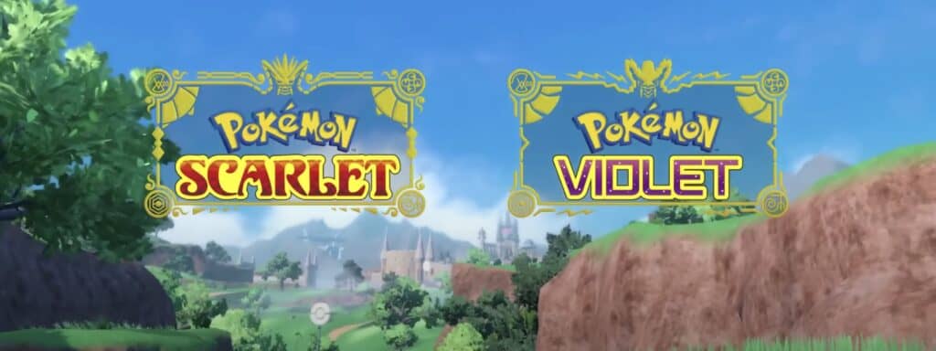 The Pokémon Violet and Pokémon Scarlet logos