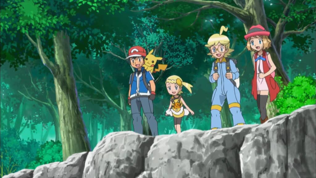 Ash and his friends journey through the Kalos region together.