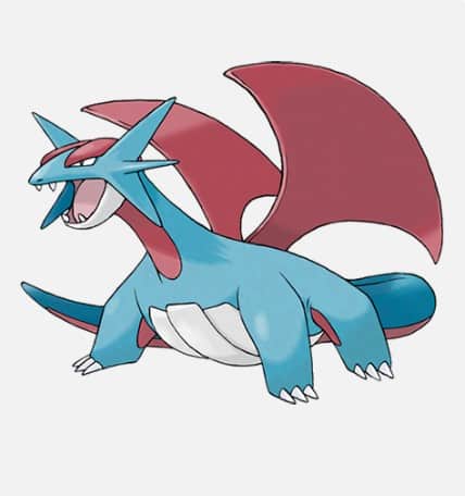 In-game photo of Salamence.