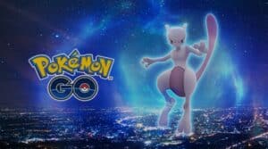 Cover art for Pokemon GO and Mewtwo.