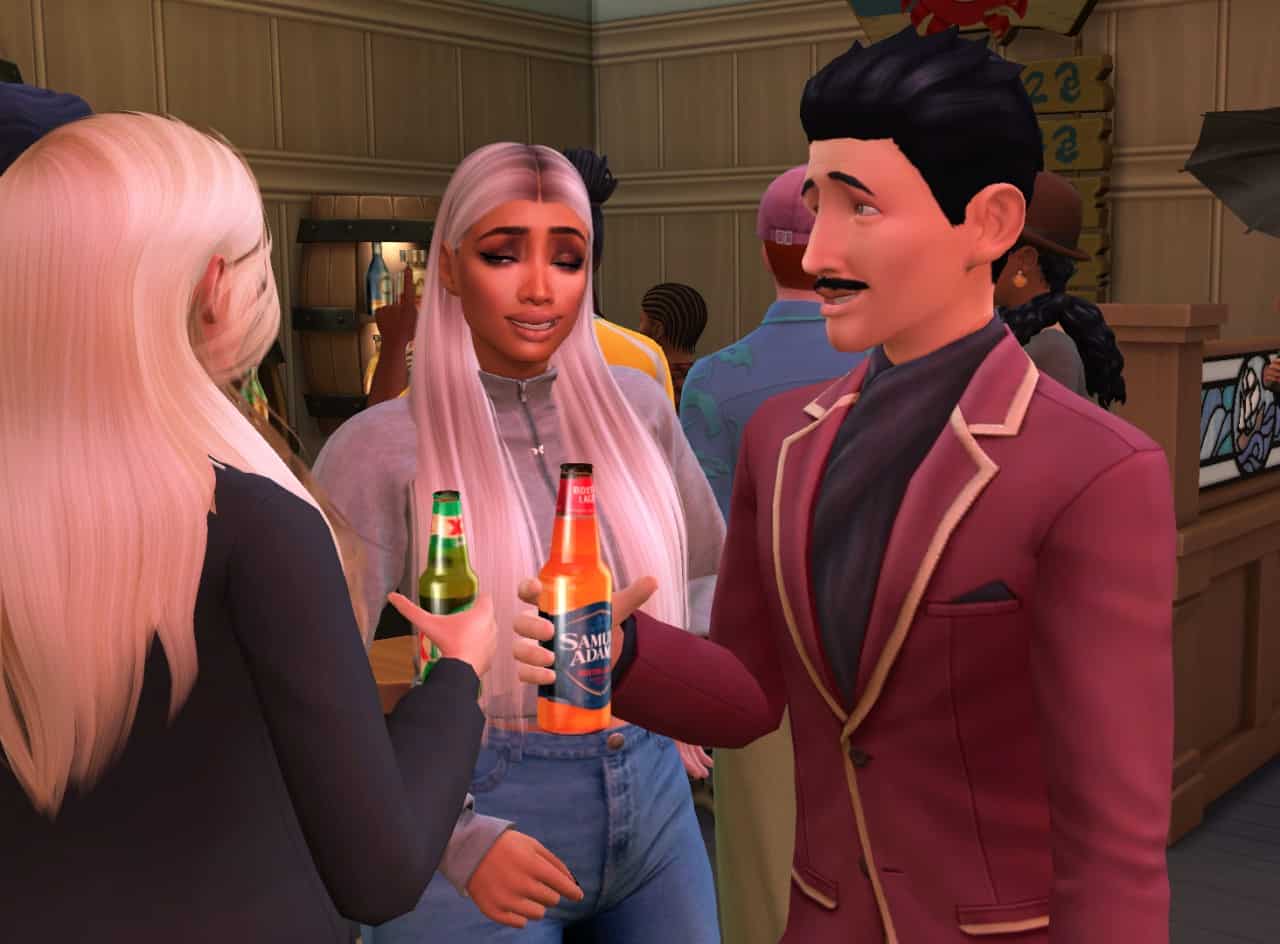 Sims 4 Functional drinks mod promo