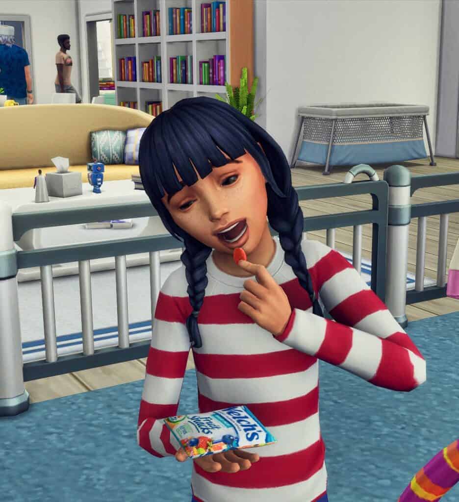 Sims 4 Fruit Snack mod promo