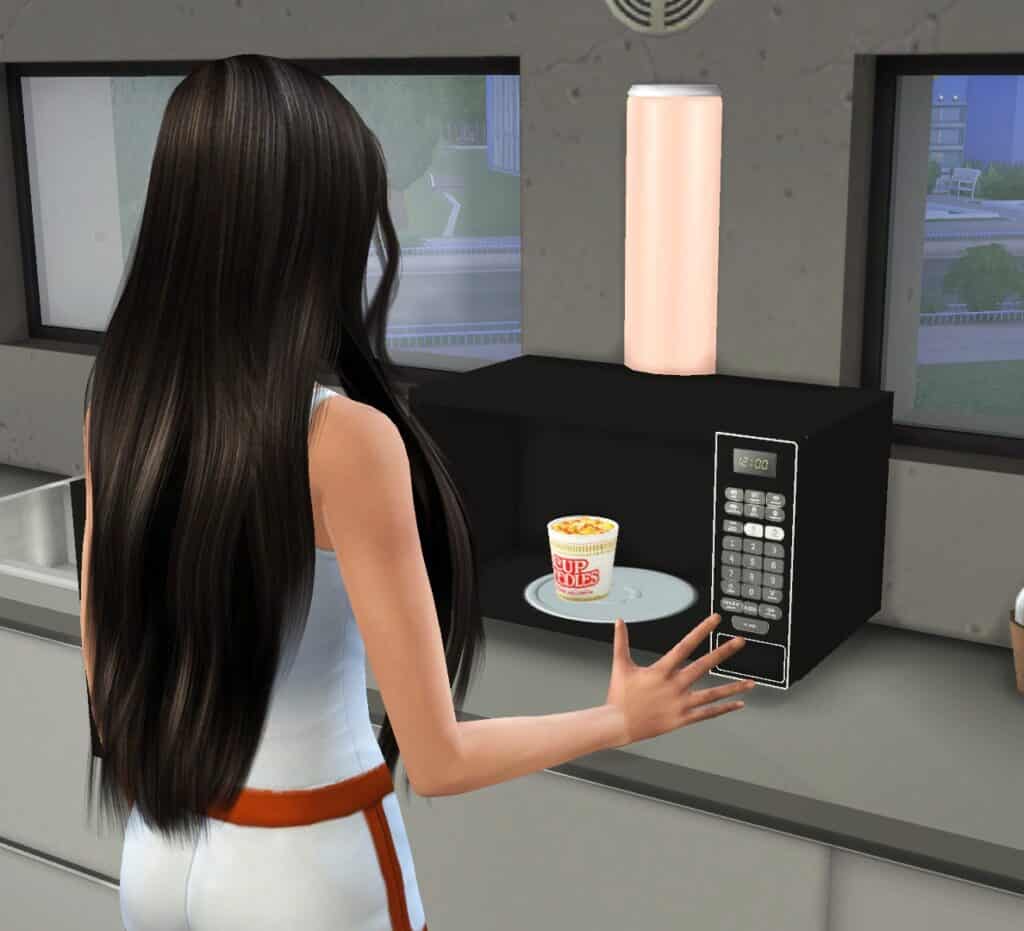 Sims 4 cup of noodles mod promo