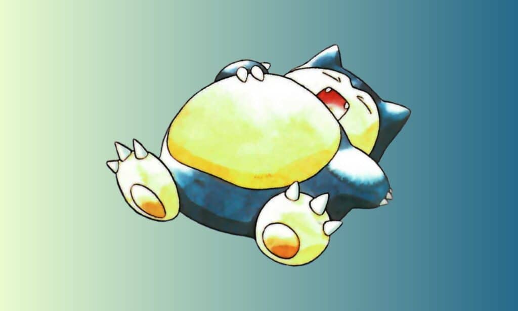 An image of Snorlax from Pokemon Red, Green, and Blue