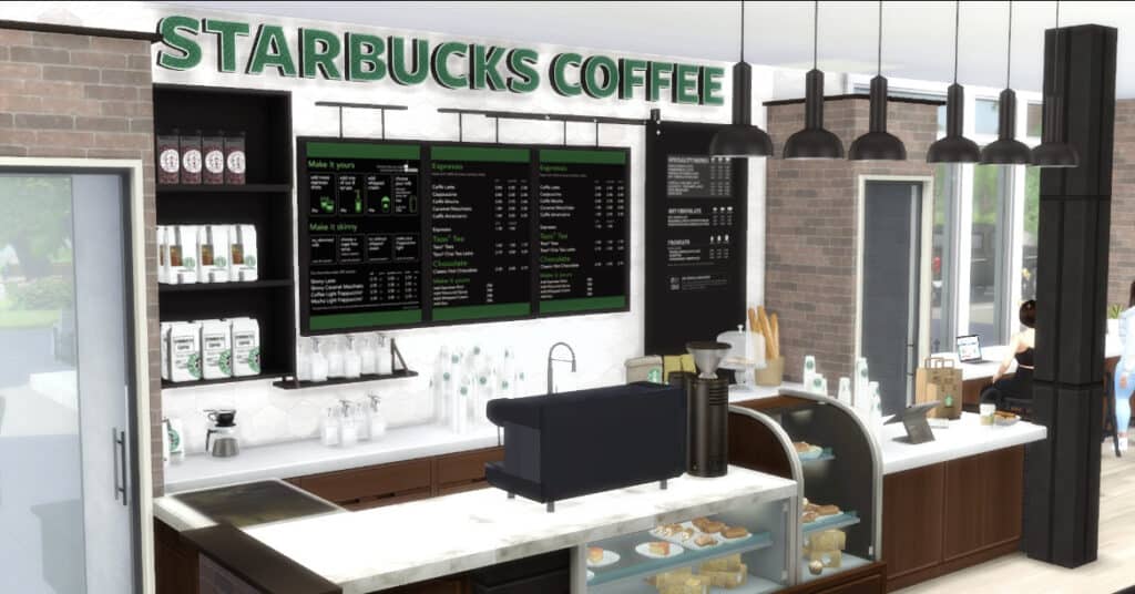 Sims Starbucks mod promo