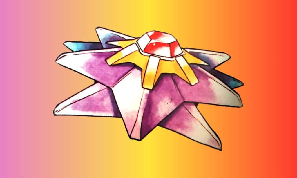 An image of Starmie from Pokemon Red, Green, and Blue