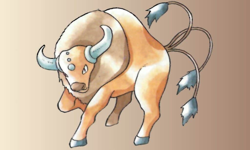 An image of Tauros from Pokemon Red, Green, and Blue