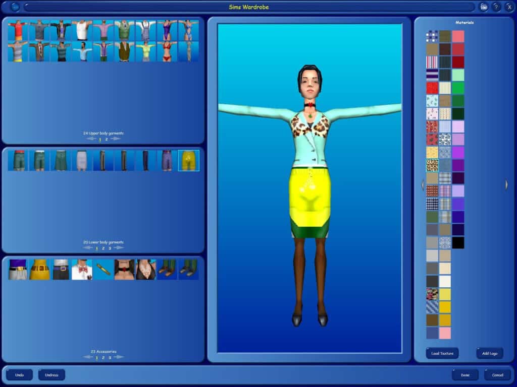The Sims have come a long way since this character creator from The Sims 1.