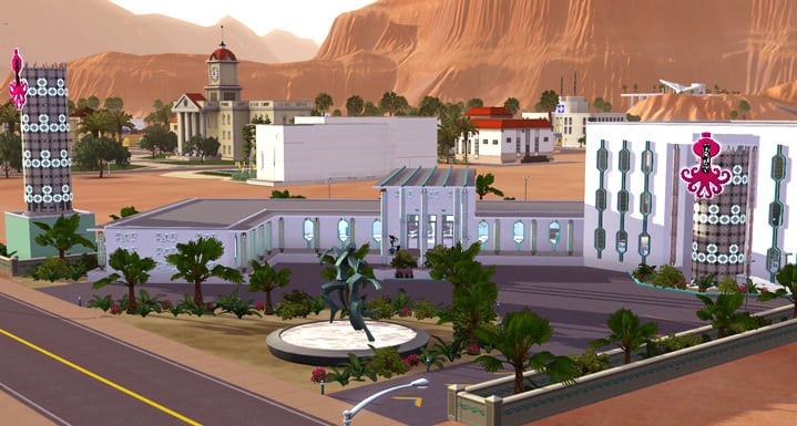 A screenshot of The Sims 3 Lucky Palms.