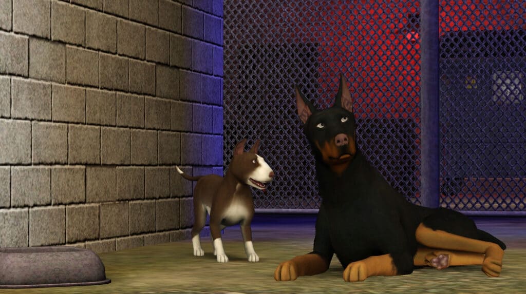 A Steam promotional image for The Sims 3: Pets expansion pack.